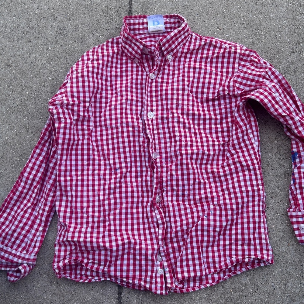 bella bliss Red and White Checkered Shirt